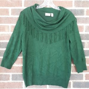 Kim Roger's Petite Hunter Green Sweater